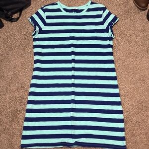 GAP Dress with Blue and Green Stripes